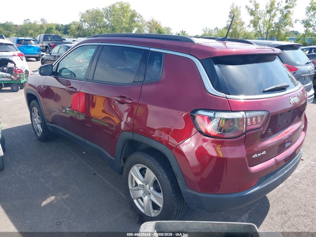 2022 Jeep Compass Latitude 4x4 მანქანა იყიდება აუქციონზე, vin: 3C4NJDBB3NT133497, აუქციონის ნომერი: 46035845