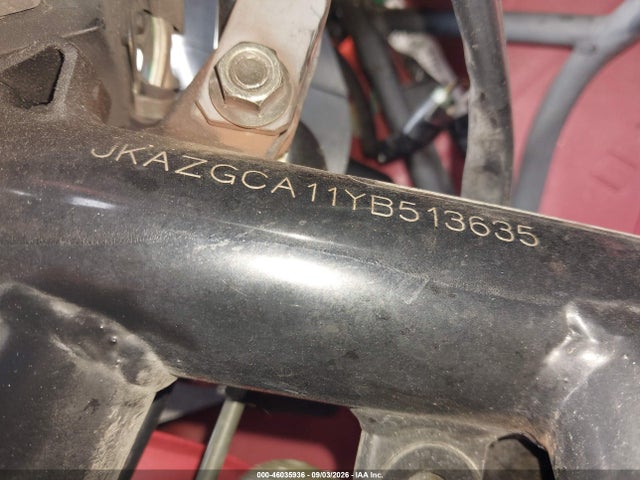 46035936 :رقم المزاد ، JKAZGCA11YB513635 vin ، 2000 Kawasaki Zg1000 مزاد بيع