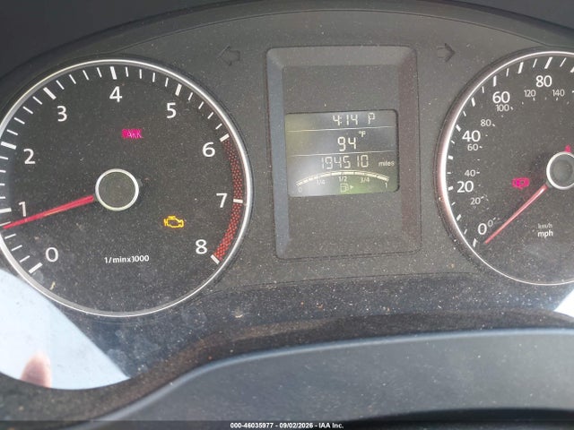 46035977 :رقم المزاد ، 3VWDX7AJ9CM079468 vin ، 2012 Volkswagen Jetta 2.5l Se مزاد بيع