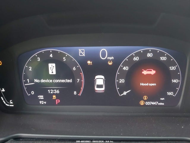 46035983 :رقم المزاد ، 1HGCY1F20SA027654 vin ، 2025 Honda Accord Lx مزاد بيع
