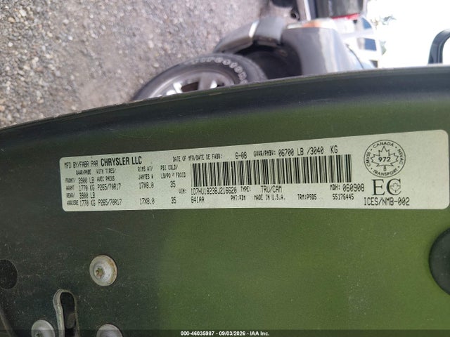46035987 :رقم المزاد ، 1D7HU18238J216620 vin ، 2008 Dodge Ram 1500 St/sxt مزاد بيع