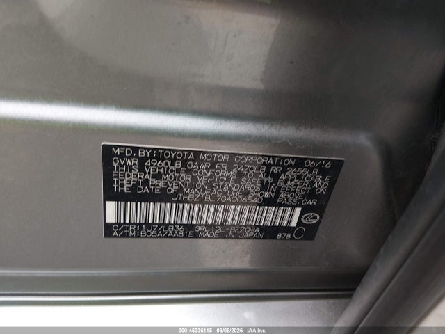 Aukcja sprzedaży 2016 Lexus Gs 350 F Sport, vin: JTHBZ1BL7GA006540, numer aukcji: 46036115