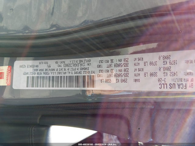 Aukcja sprzedaży 2020 Jeep Grand Cherokee Altitude 4x2, vin: 1C4RJEAG0LC329023, numer aukcji: 46036160