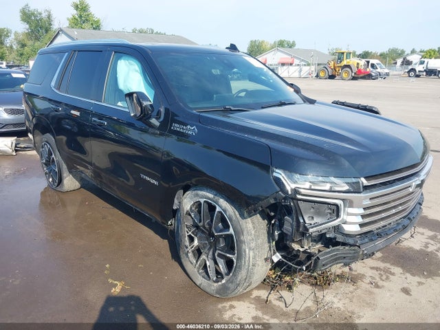 2021 Chevrolet Tahoe 4wd High Country მანქანა იყიდება აუქციონზე, vin: 1GNSKTKL2MR155413, აუქციონის ნომერი: 46036210