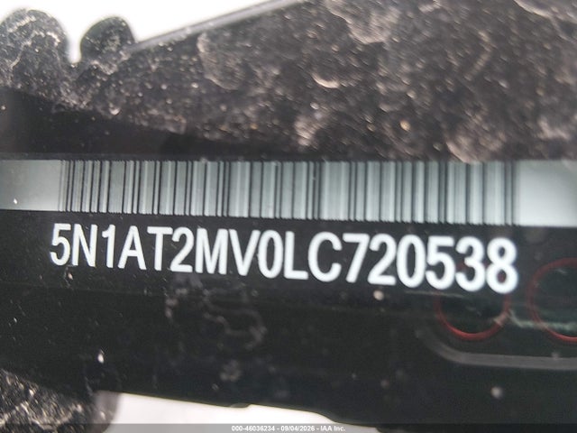46036234 :رقم المزاد ، 5N1AT2MV0LC720538 vin ، 2020 Nissan Rogue S Intelligent Awd مزاد بيع