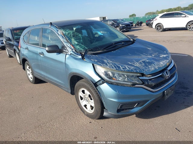 2015 Honda Cr-v Lx მანქანა იყიდება აუქციონზე, vin: 5J6RM4H38FL011847, აუქციონის ნომერი: 46036301
