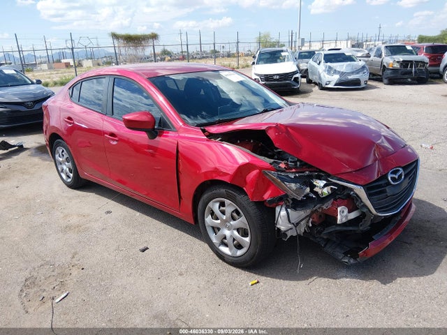 46036330 :رقم المزاد ، JM1BM1T74G1319854 vin ، 2016 Mazda Mazda3 I Sport مزاد بيع