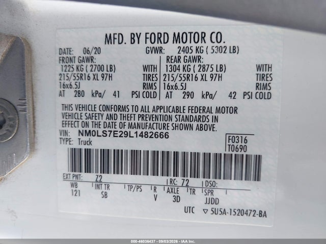 NM0LS7E29L1482666 Ford Transit Connect Xl