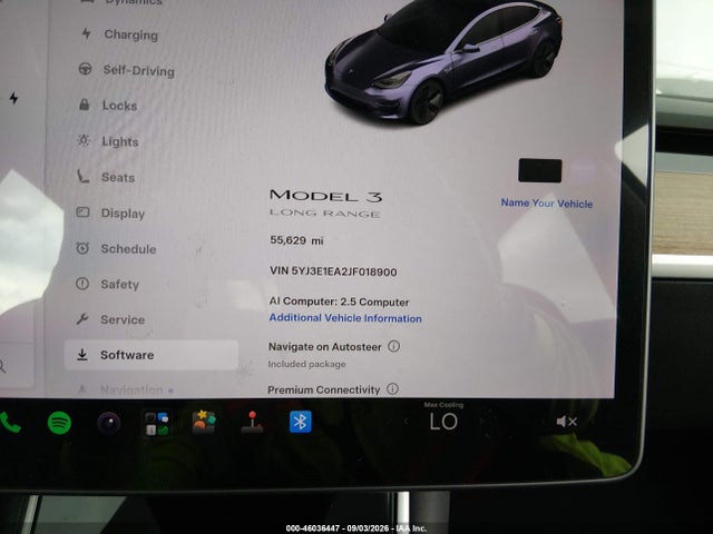 5YJ3E1EA2JF018900 Tesla Model 3 Long Range/mid Range