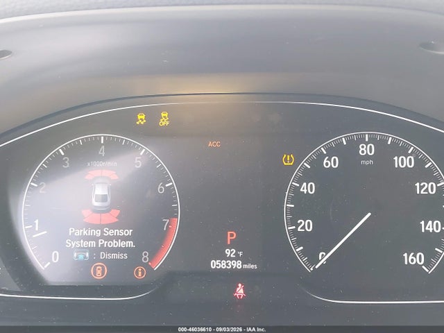 46036610 :رقم المزاد ، 1HGCV2F97JA014636 vin ، 2018 Honda Accord Touring 2.0t مزاد بيع