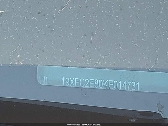 Aukcja sprzedaży 2019 Honda Civic Sport, vin: 19XFC2E80KE014731, numer aukcji: 46037027