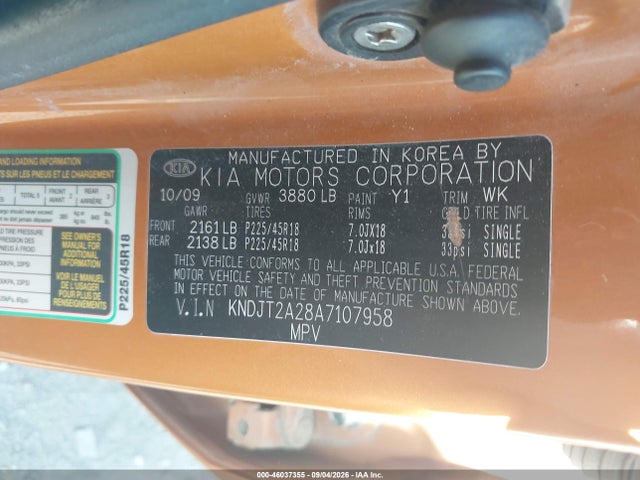 Продаж на аукціоні авто 2010 Kia Soul +, vin: KNDJT2A28A7107958, номер лоту: 46037355