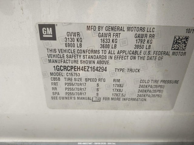 Продажа на аукционе авто 2014 Chevrolet Silverado 1500 Work Truck 1wt, vin: 1GCRCPEH4EZ164294, номер лота: 46037467