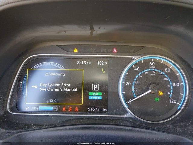 46037637 :رقم المزاد ، 1N4AZ1CV0NC550768 vin ، 2022 Nissan Leaf Sv 40 Kwh مزاد بيع