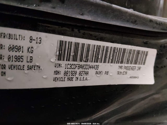 Продажа на аукционе авто 2013 Dodge Dart Sxt, vin: 1C3CDFBA0DD344439, номер лота: 46037674