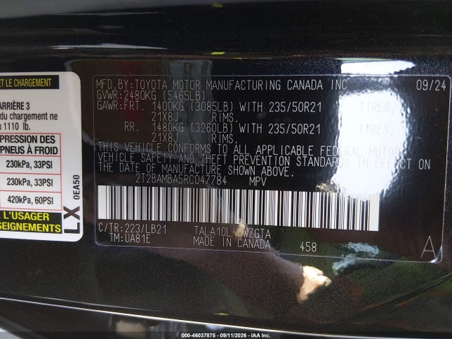 Lexus Rx 350 Premium Plus 2024 2T2BAMBA5RC047784 Image 9