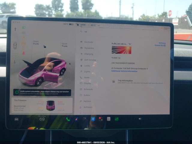 Продаж на аукціоні авто 2026 Tesla Model Y All-wheel Drive/long Range Launch Series/premium All-wheel Drive, vin: 7SAYGDEE5TF326508, номер лоту: 46037941