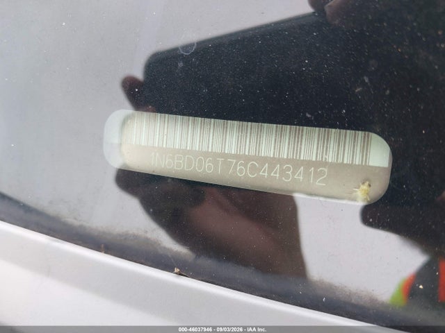 46037946 :رقم المزاد ، 1N6BD06T76C443412 vin ، 2006 Nissan Frontier Xe مزاد بيع