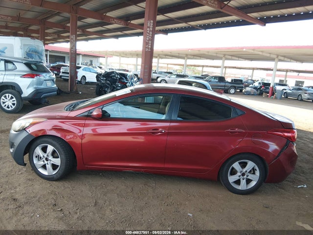 2013 Hyundai Elantra Gls მანქანა იყიდება აუქციონზე, vin: 5NPDH4AE9DH377737, აუქციონის ნომერი: 46037951