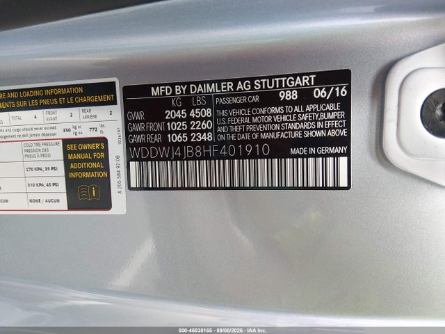 Продажа на аукционе авто 2017 Mercedes-benz C 300, vin: WDDWJ4JB8HF401910, номер лота: 46038165
