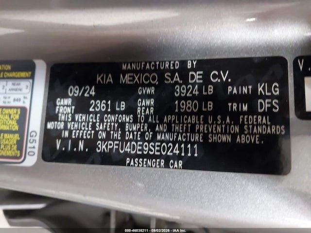 KIA K4 Ex 2025 3KPFU4DE9SE024111 Image 9