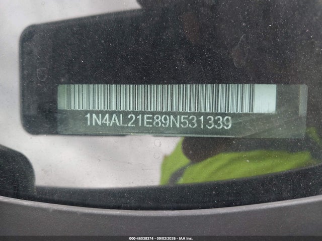 Продажа на аукционе авто 2009 Nissan Altima 2.5 S, vin: 1N4AL21E89N531339, номер лота: 46038374