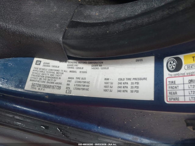 Продажа на аукционе авто 2006 Hummer H3 Suv, vin: 5GTDN136568167739, номер лота: 46038395