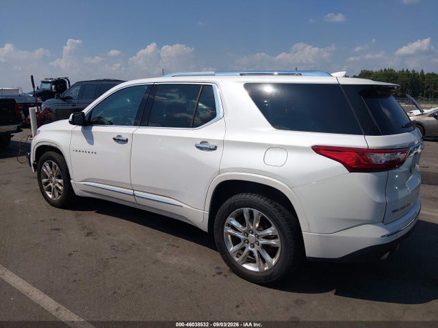 2018 Chevrolet Traverse High Country მანქანა იყიდება აუქციონზე, vin: 1GNEVKKW6JJ213462, აუქციონის ნომერი: 46038532