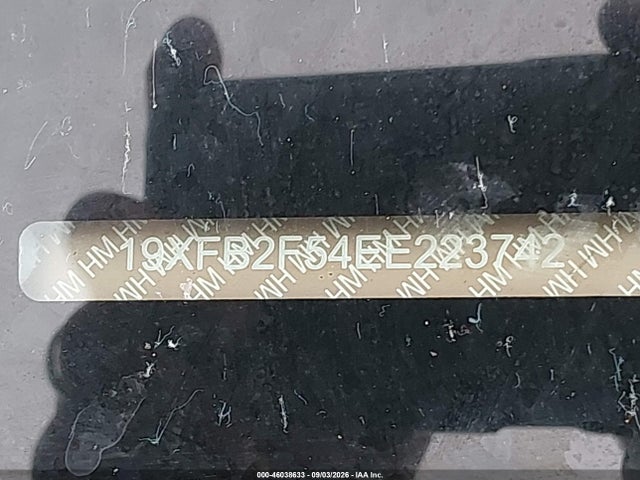 Продаж на аукціоні авто 2014 Honda Civic Lx, vin: 19XFB2F54EE223742, номер лоту: 46038633