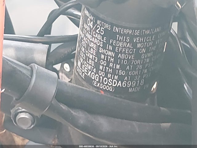 Kawasaki EX500 2025 ML5EXGG10SDA69918 Image 10