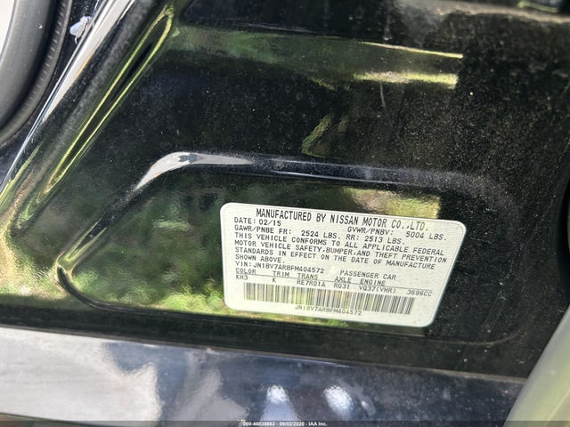 Продаж на аукціоні авто 2015 Infiniti Q50, vin: JN1BV7AR8FM404572, номер лоту: 46038663