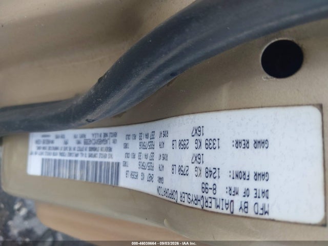 Продаж на аукціоні авто 2000 Jeep Grand Cherokee Laredo, vin: 1J4GW48SXYC142399, номер лоту: 46038664