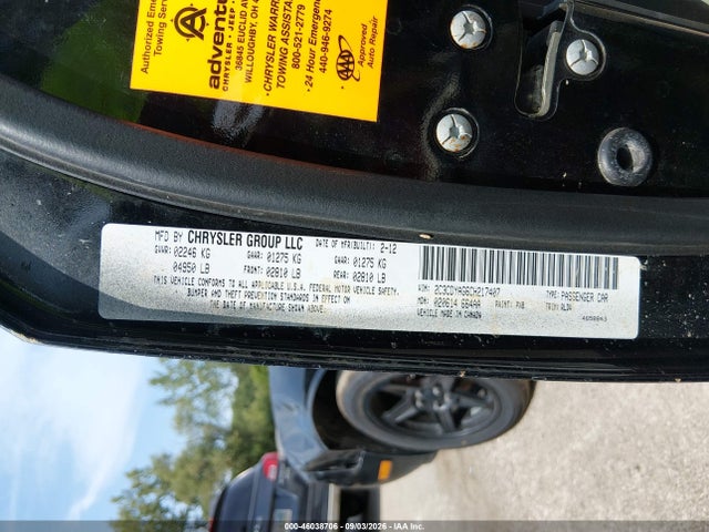 Aukcja sprzedaży 2012 Dodge Challenger Sxt, vin: 2C3CDYAG6CH217407, numer aukcji: 46038706