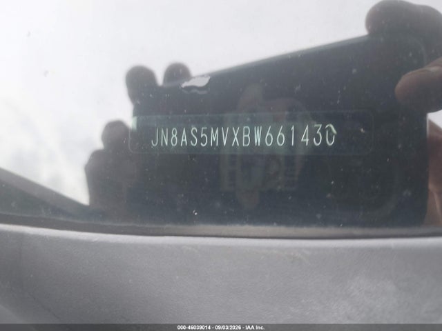 46039014 :رقم المزاد ، JN8AS5MVXBW661430 vin ، 2011 Nissan Rogue S مزاد بيع