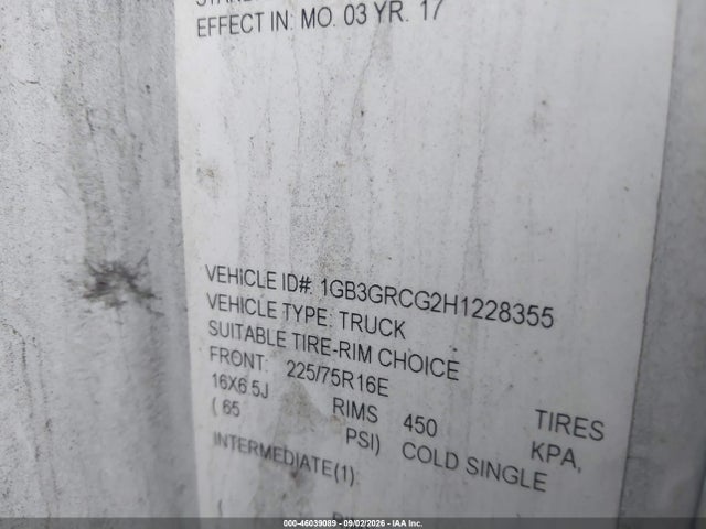 Chevrolet Express Cutaway Work Van 2017 1GB3GRCG2H1228355 Image 8