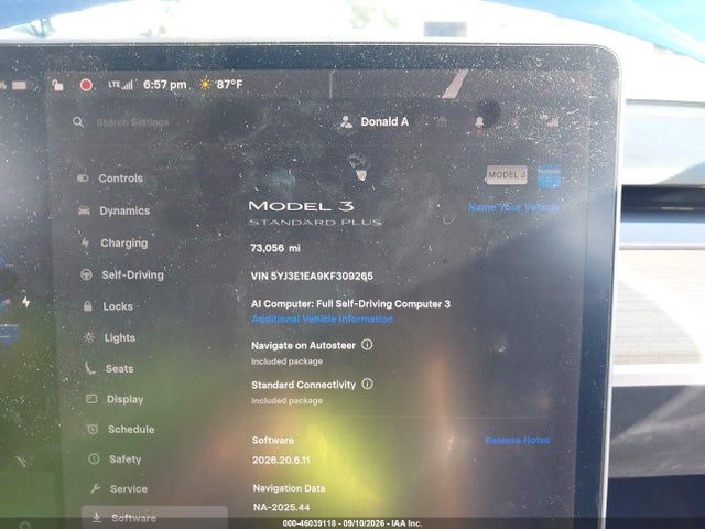 Aukcja sprzedaży 2019 Tesla Model 3 Long Range/mid Range/standard Range/standard Range Plus, vin: 5YJ3E1EA9KF309265, numer aukcji: 46039118