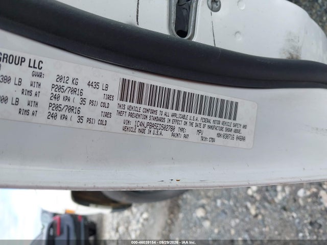 2014 Jeep Patriot Sport მანქანა იყიდება აუქციონზე, vin: 1C4NJPBA5ED502780, აუქციონის ნომერი: 46039154