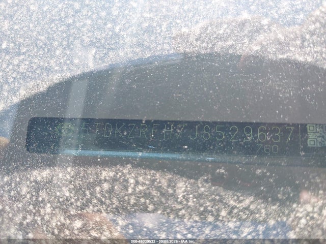 2018 Toyota Highlander Xle მანქანა იყიდება აუქციონზე, vin: 5TDKZRFH7JS529637, აუქციონის ნომერი: 46039532