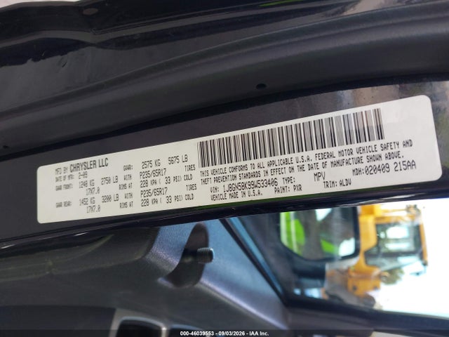 Продаж на аукціоні авто 2009 Jeep Liberty Limited Edition, vin: 1J8GN58K99W533406, номер лоту: 46039553