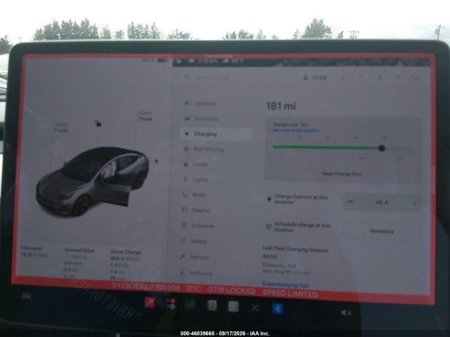 Продаж на аукціоні авто 2018 Tesla Model 3 Long Range/performance, vin: 5YJ3E1EB2JF100506, номер лоту: 46039665