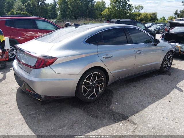 2021 Hyundai Sonata N Line მანქანა იყიდება აუქციონზე, vin: 5NPEK4JC8MH123182, აუქციონის ნომერი: 46039737
