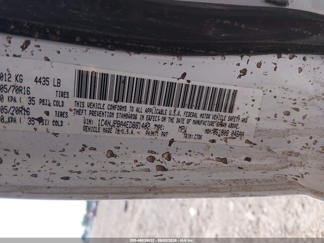 Продаж на аукціоні авто 2014 Jeep Patriot Sport, vin: 1C4NJPBA4ED881402, номер лоту: 46039832