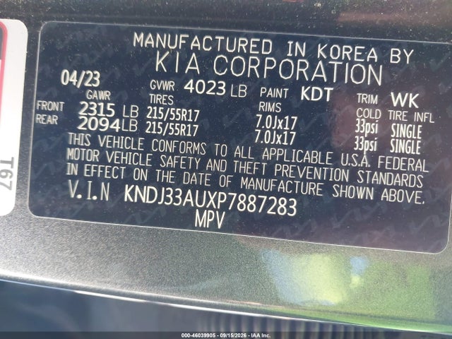 KIA SOUL EX 2023 KNDJ33AUXP7887283 Image 9