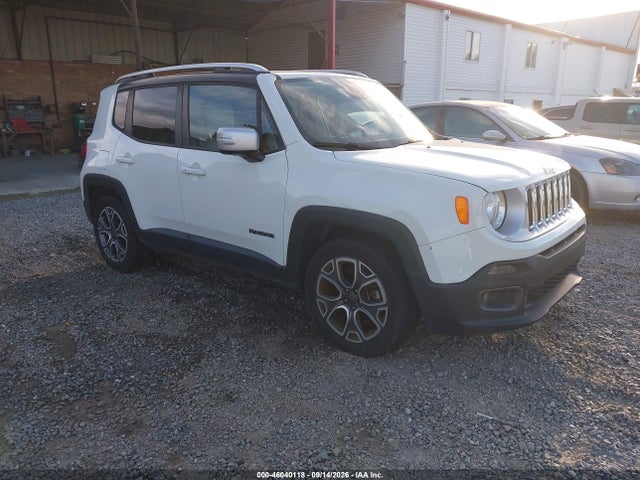 2016 Jeep Renegade Limited მანქანა იყიდება აუქციონზე, vin: ZACCJADT6GPD17581, აუქციონის ნომერი: 46040118