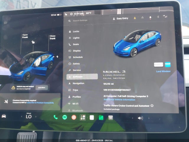 Tesla Model 3 Long Range Dual Motor All-wheel Drive 2021 5YJ3E1EB8MF992927 Image 7