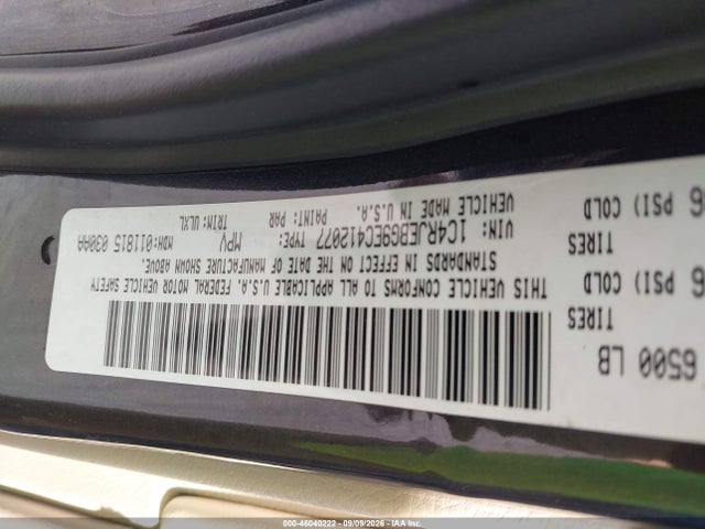 Продажа на аукционе авто 2014 Jeep Grand Cherokee Limited, vin: 1C4RJEBG9EC412077, номер лота: 46040222
