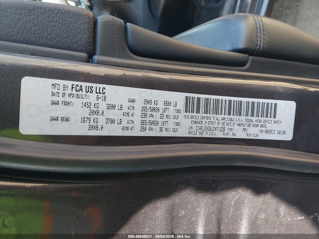 Aukcja sprzedaży 2018 Jeep Grand Cherokee Altitude 4x2, vin: 1C4RJEAG8JC471228, numer aukcji: 46040521