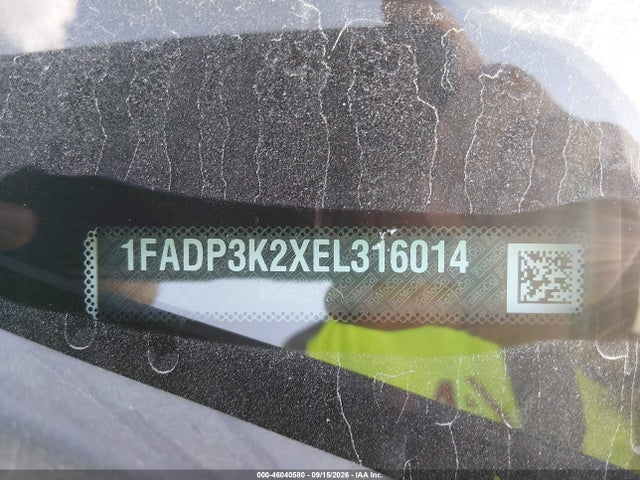 46040580 :رقم المزاد ، 1FADP3K2XEL316014 vin ، 2014 Ford Focus Se مزاد بيع