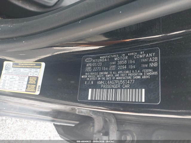 Продаж на аукціоні авто 2023 Hyundai Elantra Se, vin: KMHLL4AG7PU561477, номер лоту: 46040622