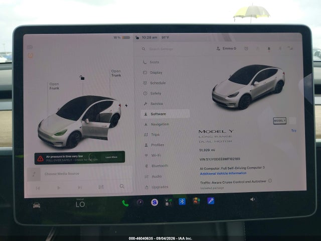 Продаж на аукціоні авто 2021 Tesla Model Y Long Range Dual Motor All-wheel Drive, vin: 5YJYGDEE8MF182189, номер лоту: 46040635